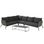 Antara Loungeset (incl. Valetta-Salontafel) - Groen