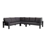 Benton loungeset zonder tafel 4 delig antraciet - Own