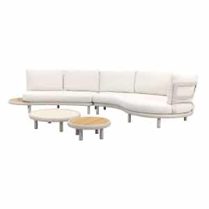 Breeze organische loungeset (L/R) - Naturel/Mokka