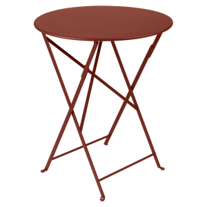 Fermob Bistro tuintafel Ø 60 cm Red ochre