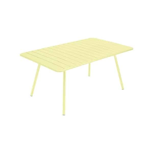 Fermob Luxembourg tuintafel L165 x B100 cm Frosted lemon