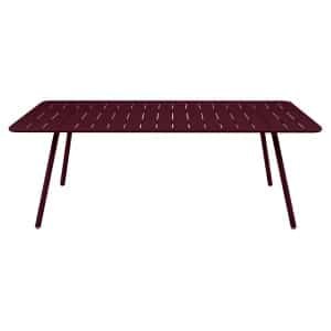 Fermob Luxembourg tuintafel L207 x B100 cm Black cherry