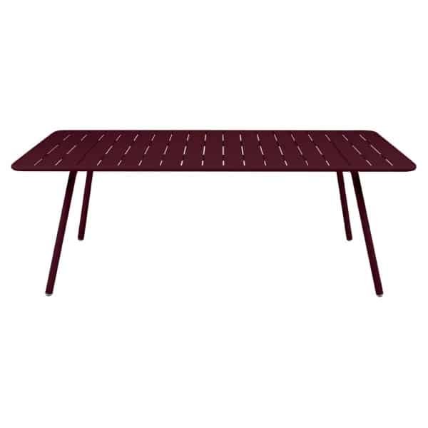 Fermob Luxembourg tuintafel L207 x B100 cm Black cherry