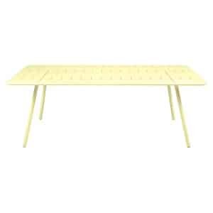 Fermob Luxembourg tuintafel L207 x B100 cm Frosted lemon