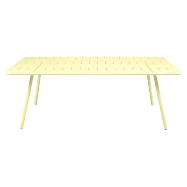 Fermob Luxembourg tuintafel L207 x B100 cm Frosted lemon