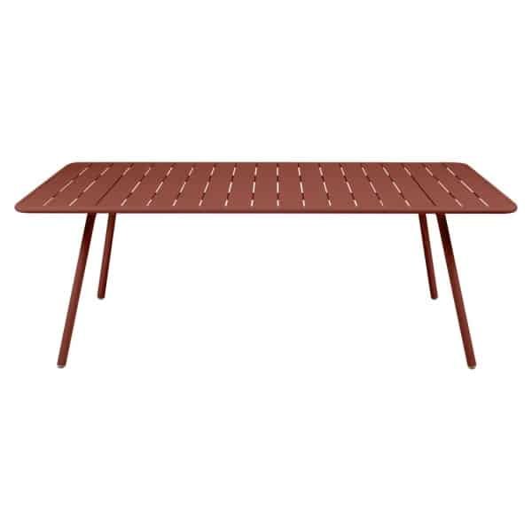 Fermob Luxembourg tuintafel L207 x B100 cm Red ochre