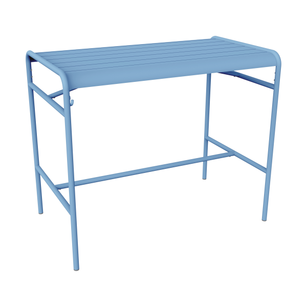 Fermob Luxembourg tuintafel hoog 126x73 cm Maya Blue