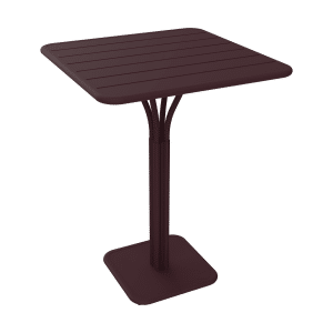 Fermob Luxembourg tuintafel hoog 80x80 cm Black Cherry