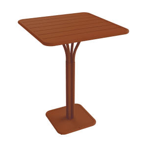 Fermob Luxembourg tuintafel hoog 80x80 cm Candied Orange