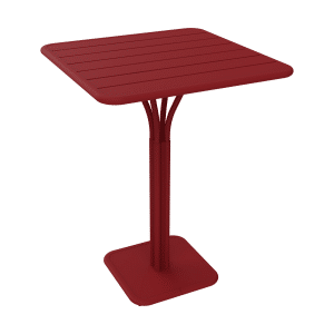 Fermob Luxembourg tuintafel hoog 80x80 cm Chili