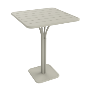 Fermob Luxembourg tuintafel hoog 80x80 cm Clay Grey