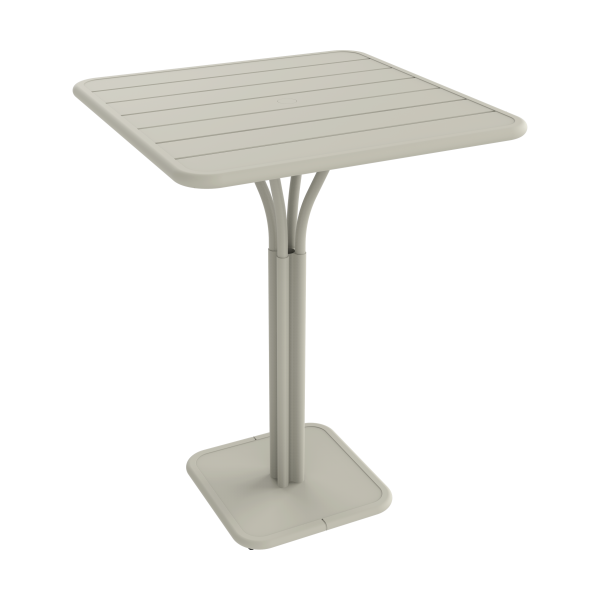 Fermob Luxembourg tuintafel hoog 80x80 cm Clay Grey