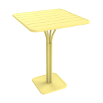 Fermob Luxembourg tuintafel hoog 80x80 cm Frosted Lemon