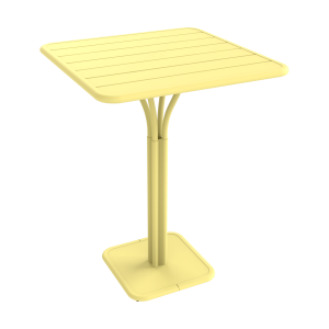 Fermob Luxembourg tuintafel hoog 80x80 cm Frosted Lemon