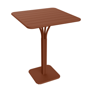 Fermob Luxembourg tuintafel hoog 80x80 cm Red Ochre