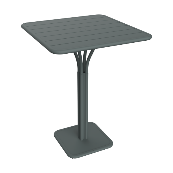 Fermob Luxembourg tuintafel hoog 80x80 cm Storm Grey