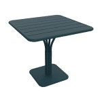 Fermob Luxembourg tuintafel kolom 80x80 cm Acapulco Blue