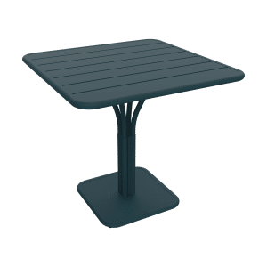 Fermob Luxembourg tuintafel kolom 80x80 cm Acapulco Blue
