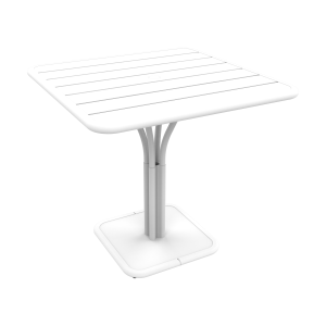 Fermob Luxembourg tuintafel kolom 80x80 cm Cotton White