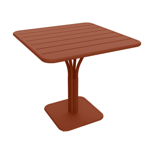 Fermob Luxembourg tuintafel kolom 80x80 cm Red Ochre