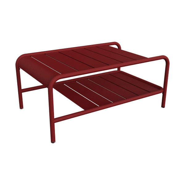 Fermob Luxembourg tuintafel laag 90x55 cm Chili
