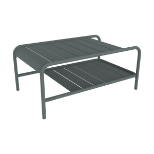 Fermob Luxembourg tuintafel laag 90x55 cm Storm Grey
