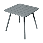 Fermob Luxembourg tuintafel vierpoot 80x80 cm Storm Grey