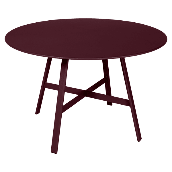 Fermob So'o tuintafel Ø 117 cm Black cherry
