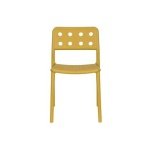 Giga Meubel - Tuinstoel Geel - 53x46x80cm - Serra - Set van 4