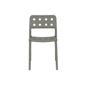 Giga Meubel - Tuinstoel Grijs - 53x46x80cm - Serra - Set van 4