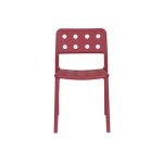 Giga Meubel - Tuinstoel Rood - 53x46x80cm - Serra - Set van 4