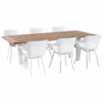 Hartman tuinset - Heron tuintafel 240 cm. wit + Sophie Element wit