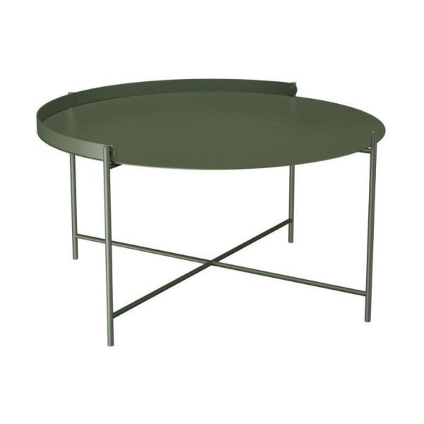 Houe Edge salontafel Ø76 cm Olive Green