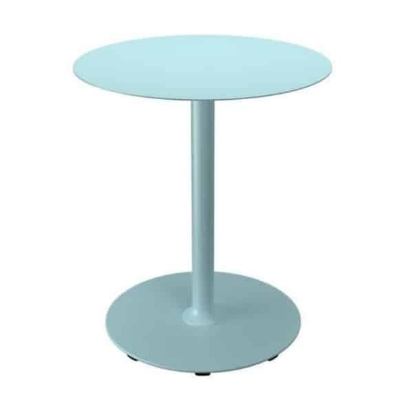 Houe Pico tuintafel Ø64 cm Ice Blue rond onderstel