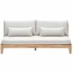 Kailua 2-zits bank acacia white wash/sahara sand - Garden impressions