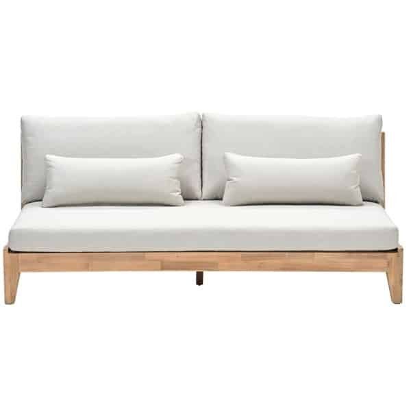Kailua 2-zits bank acacia white wash/sahara sand - Garden impressions