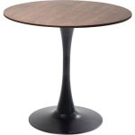 Kare Design Schickeria Ronde Bistrotafel 80 Cm - Walnoot|Zwart
