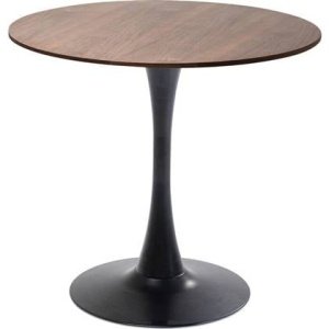 Kare Design Schickeria Ronde Bistrotafel 80 Cm - Walnoot|Zwart
