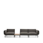 Kave Home 3-zits Bank Sorells Met tafel - Grijs