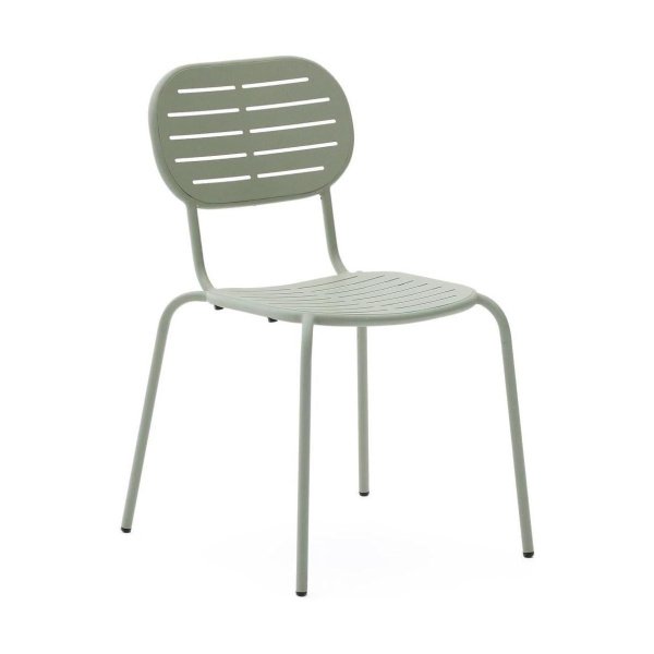 Kave Home Brai tuinstoel turqouise gegalvaniseerd