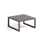 Kave Home - Comova bijzettafel voor buiten in zwart aluminium 60 x 60