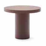 Kave Home Ronde Bistrotafel 'Aiguablava' Beton, 90cm, kleur Terracotta