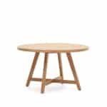 Kave Home Ronde Tuintafel Urgell Eucalyptushout, 130cm - Naturel