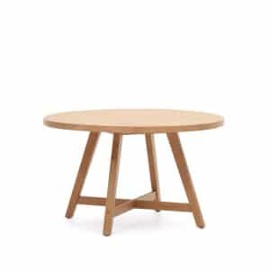 Kave Home Ronde Tuintafel Urgell Eucalyptushout, 130cm - Naturel