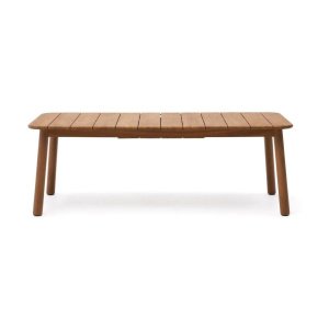 Kave Home Turqueta tuintafel 220(294)x100 cm Bruin
