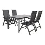 Kettler Edge/Altura 160 cm. tuinset - 5-delig verstelbaar