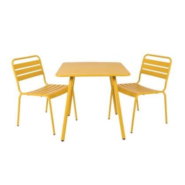 Metalen tuinset Max okergeel 80 cm