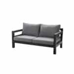 Midori sofa 2 seater alu black/panther black - Yoi
