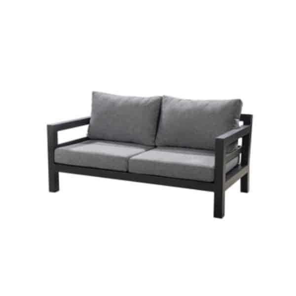 Midori sofa 2 seater alu black/panther black - Yoi