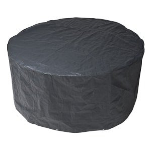 Nature Beschermhoes voor tuinset - rond - grijs - 205 x 90 cm -